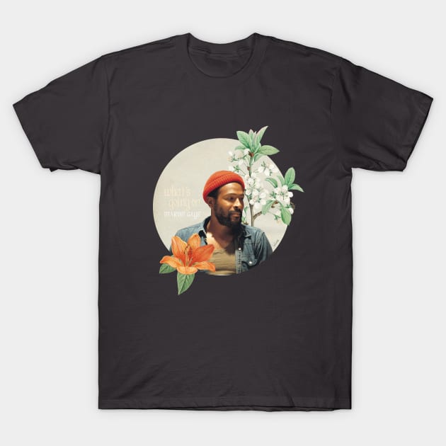 Floral Marvin Gaye T-Shirt by luliga